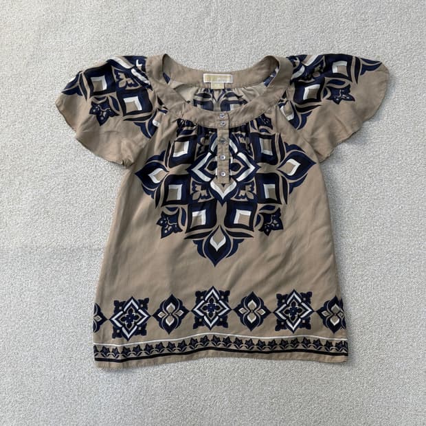 S 마이클코어스 실크 튜닉 탑 0223T