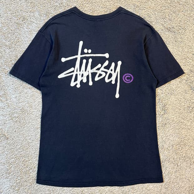00's 스투시 STUSSY 베이직 로고 반팔 티셔츠