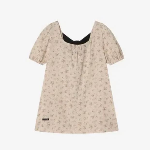 콜로신스 black tie blouse vintage flower