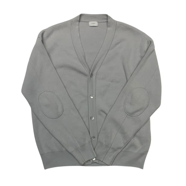 COOR 쿠어 엘보우패치 그레이 가디건 M