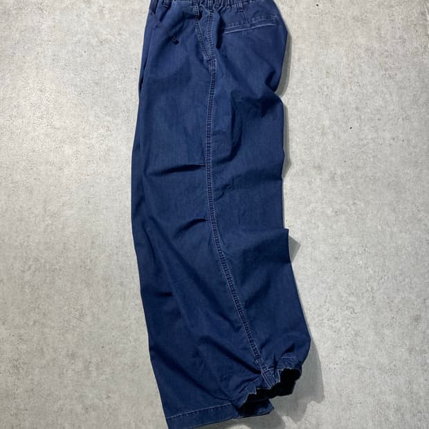 [M] Uniqlo C 유니클로 인디고 와이드핏 파라슈트 팬츠