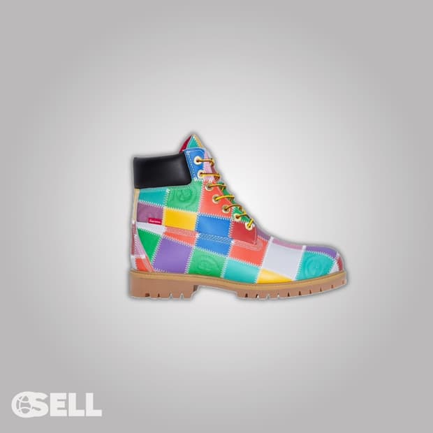 🥾 [새상품] 팀버랜드 × 슈프림 패치워크 6인치 프리미엄 워터프루프