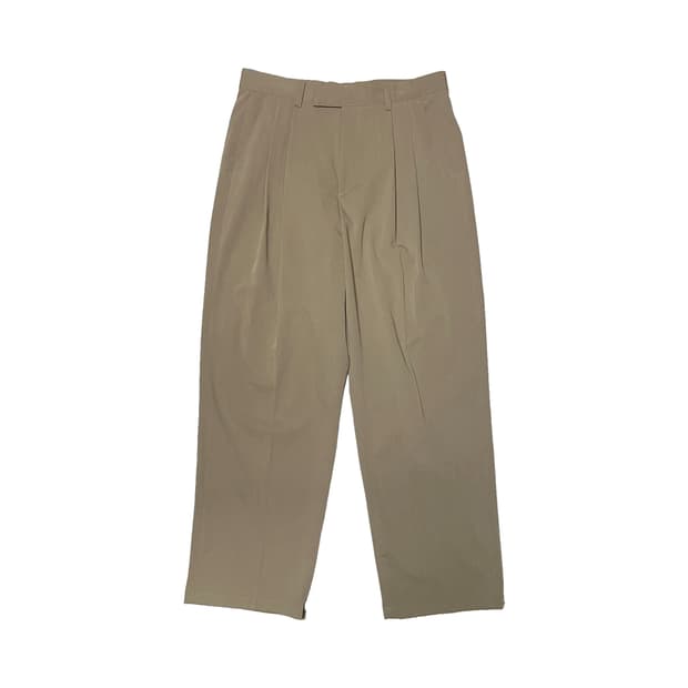 아르반 베이지 투턱 슬랙스 팬츠