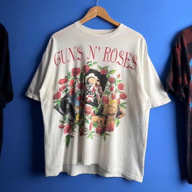 (XL) 90s 건즈앤로지스 빈티지 투어 밴드티