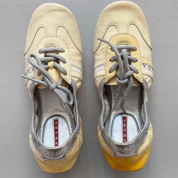 [프라다] 정품 스포츠 발레리나 플랫 슈즈 (36 / 230mm)