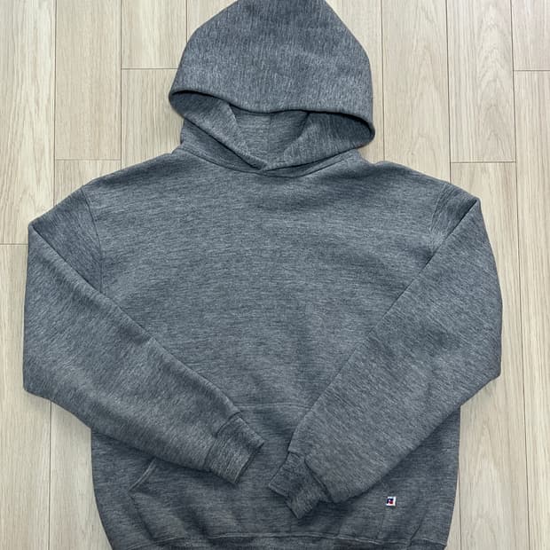 80s 90s usa 러셀 스웻 후드 그레이 m