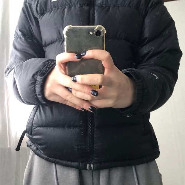 노페 블랙 패딩