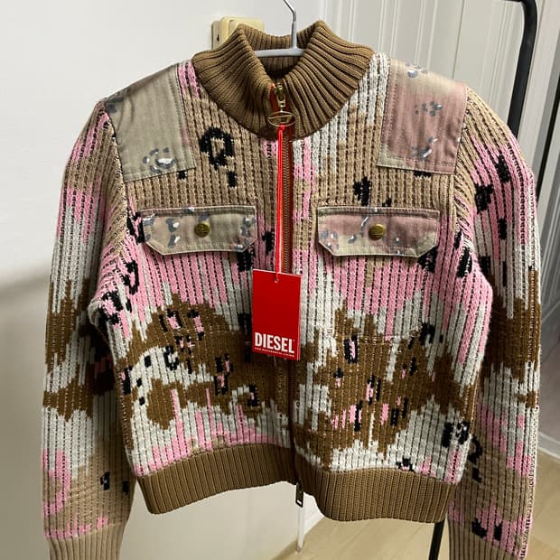 Diesel 니트 집업 재킷 (xxs)