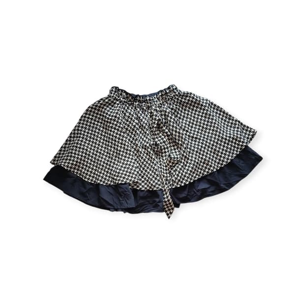 모리걸 리버시블 체크 & 네이비 미니 스커트