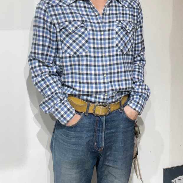 리바이스 체크 웨스턴셔츠