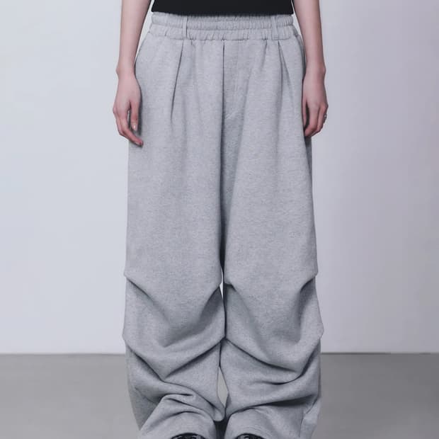 트리밍버드 Rivet Sweat Set-up Pants [ Gray ]
