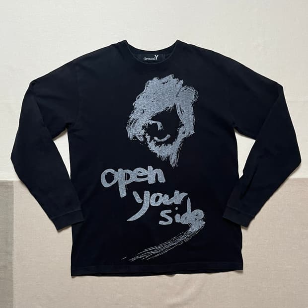 요지야마모토 ground y 그래픽 티셔츠 Yohji yamamoto