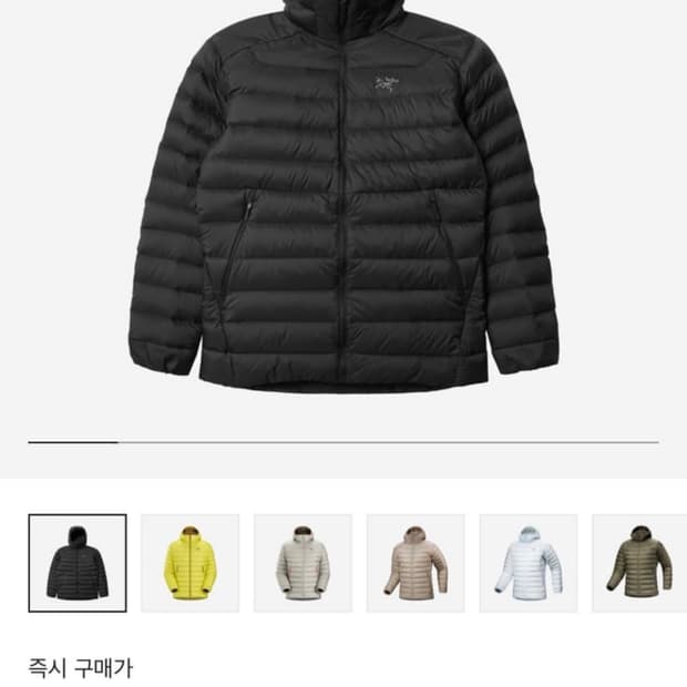 아크테릭스 세륨 후디 XL 블랙