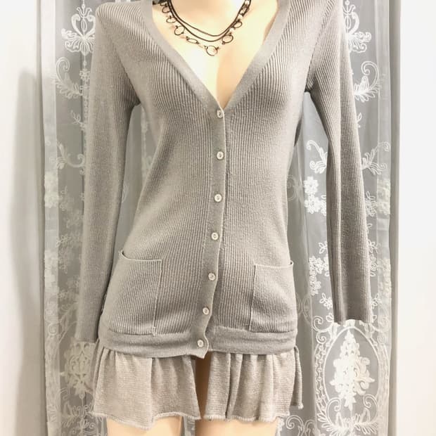 glitter cardigan one piece