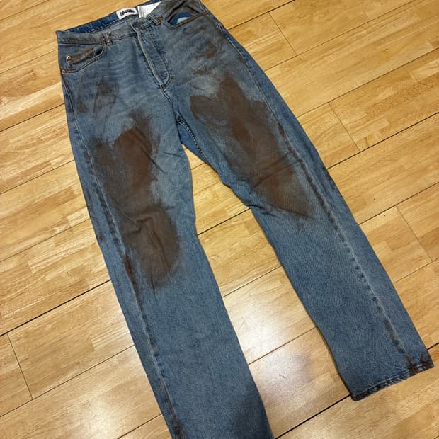 마리아노 언레귤러 핏 데님팬츠 m