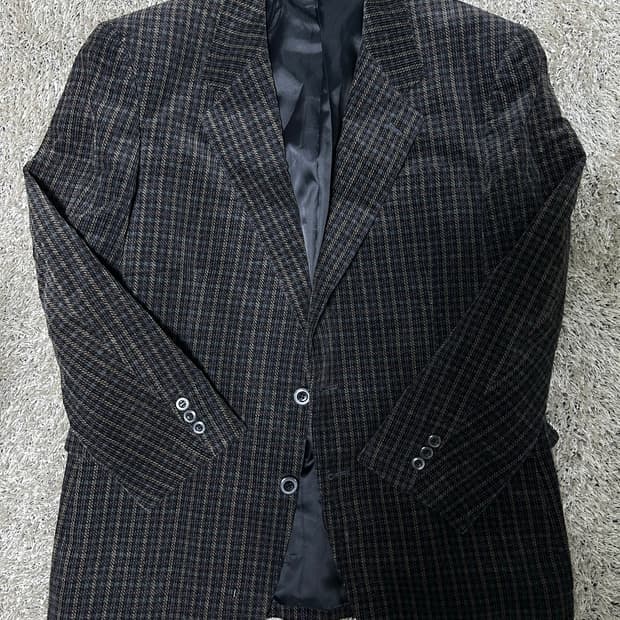 일제 체크 코듀로이 블레이저 사이즈 100~105