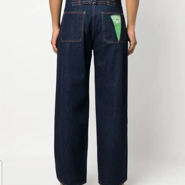겐조(KENZO)의 세일러 루즈 진 린스 블루 데님진 us30