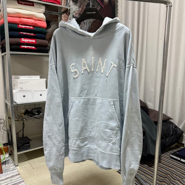 세인트미카엘 펠트 후드티