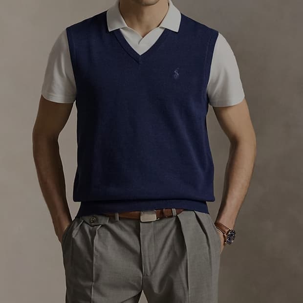 폴로랄프로렌 메리노울 베스트 L _ 남성