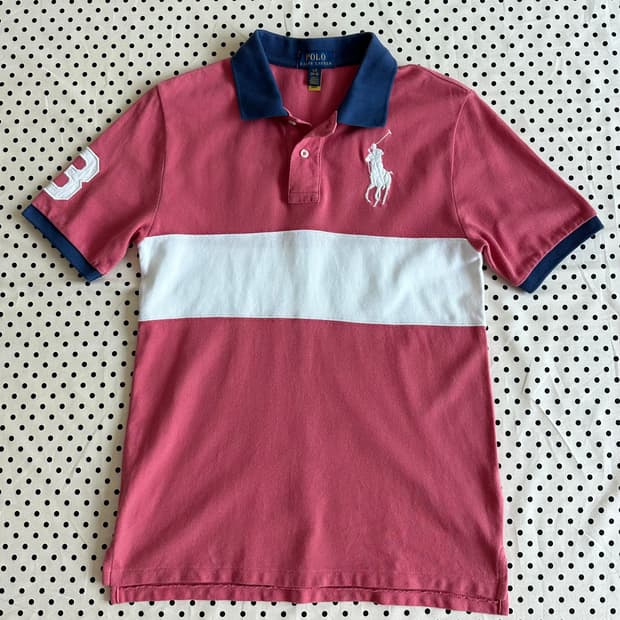 폴로 랄프로렌 빅포니 카라 럭비 반팔티