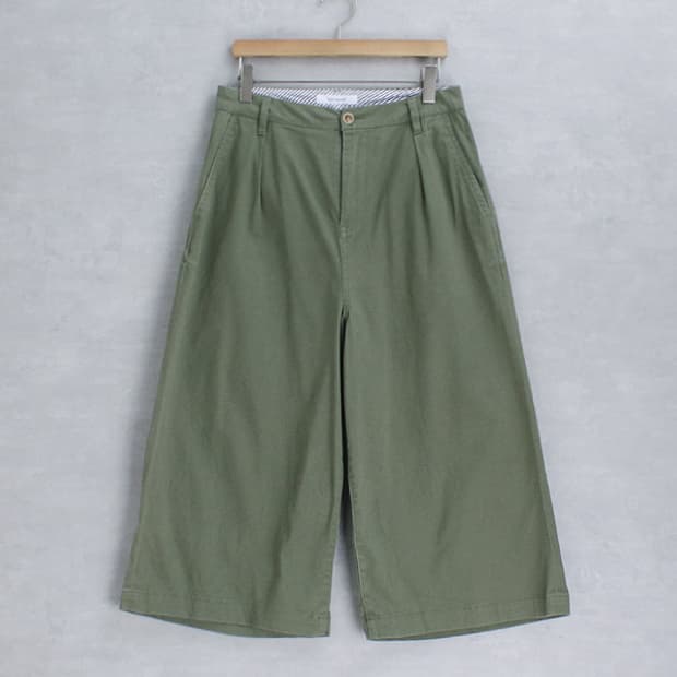 BACK NUMBER _ tuck wide chino pants 