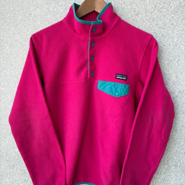 빈티지 파타고니아 신칠라 플리스 핑크/틸
