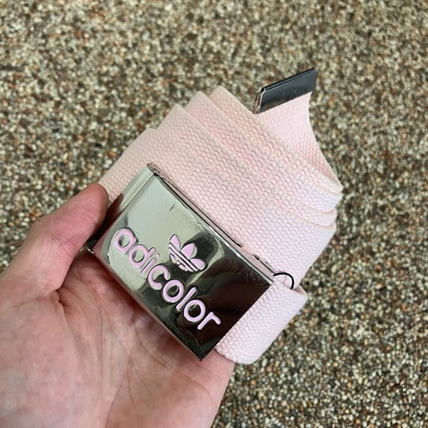 79 아디다스 아디컬러 핑크 벨트