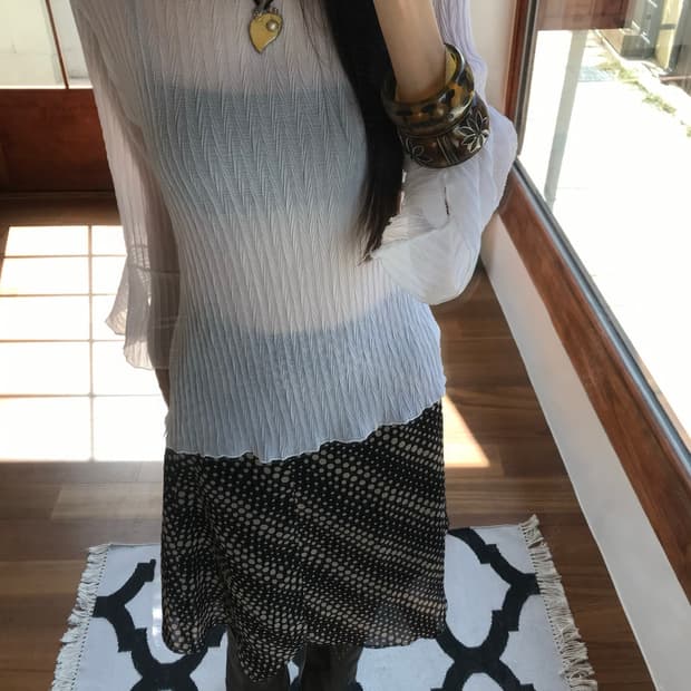 vintage dot skirt