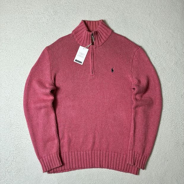 폴로 랄프로렌 00's 헤비코튼 하프집 니트 PN7947