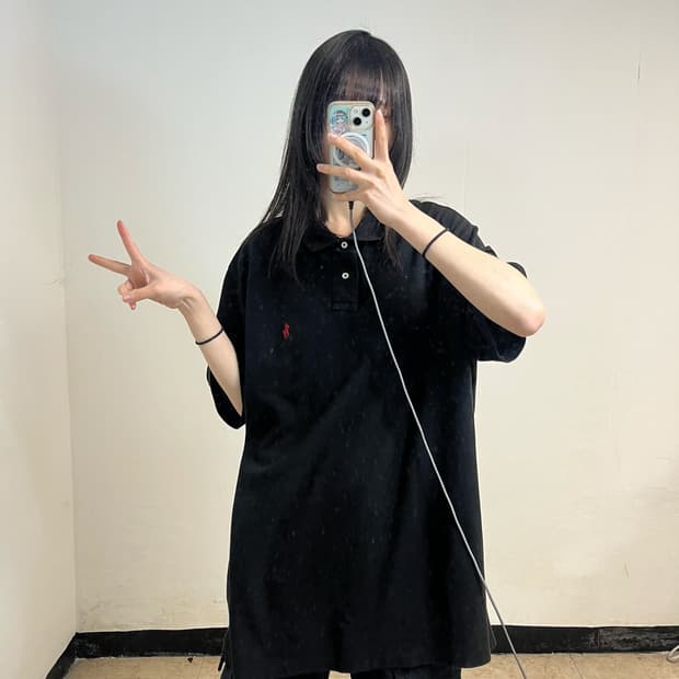 Polo black polo shirt
