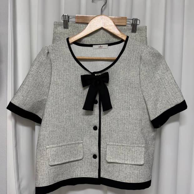 selly's 트위드 투피스 셋업