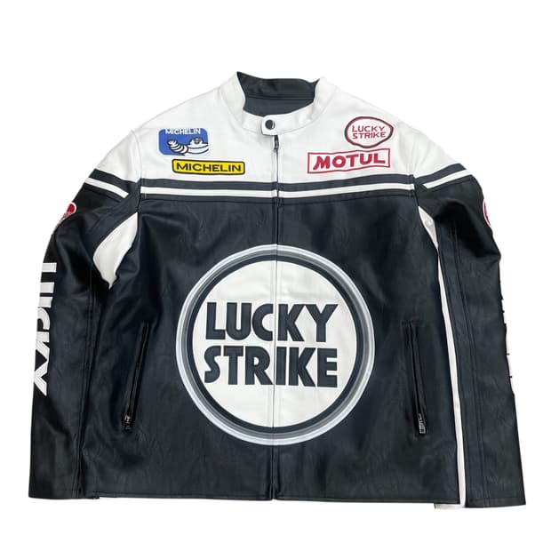 럭키 스트라이크 레이싱 가죽 자켓