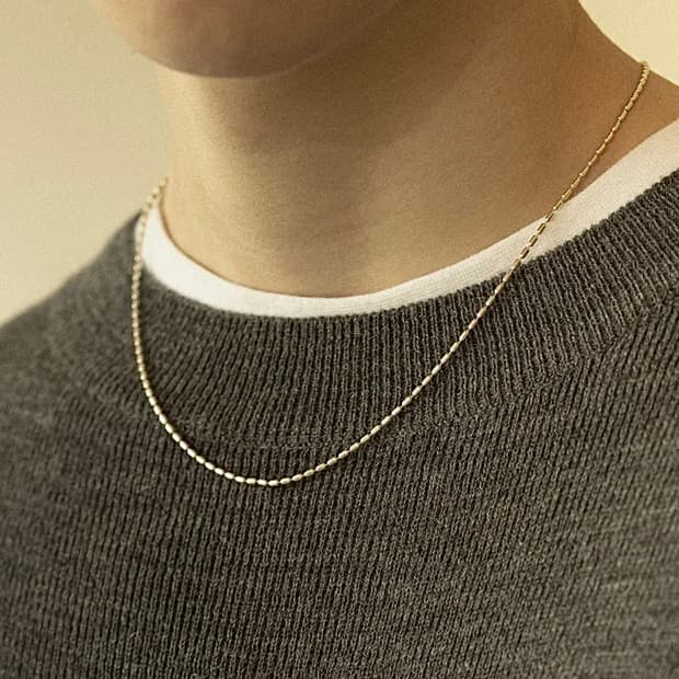새상품 택포가격 이오유스튜디오 join necklace 47cm 유광
