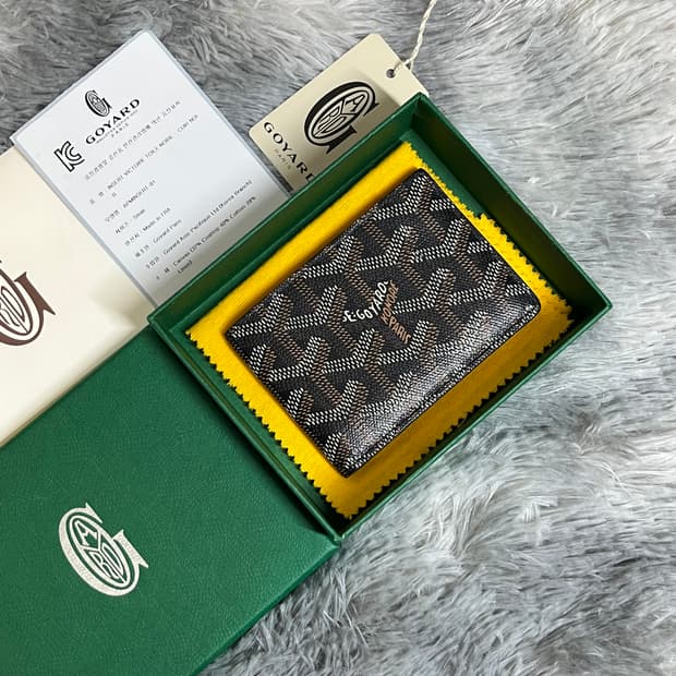 고야드 인서트 카드지갑 블랙 