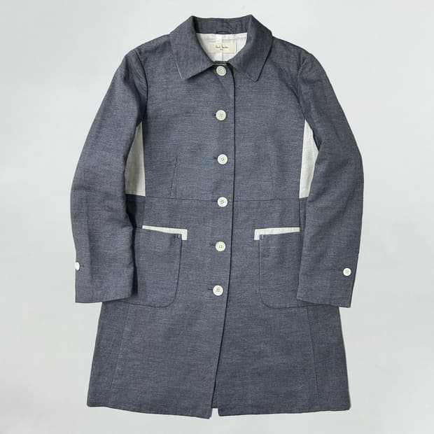 폴스미스 배색 디자인 코트