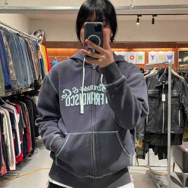 리바이스 후드 집업  