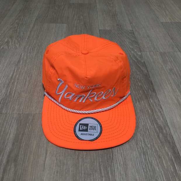 (OS) 뉴에라 NEW ERA 5패널 립스탑 네온오렌지 스냅백