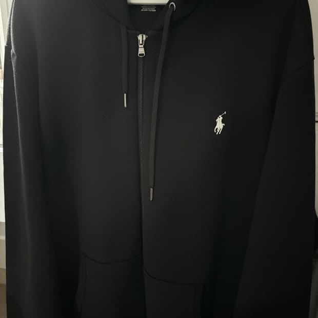 폴로 후드집업 블랙 xl