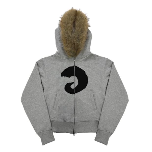 탄산마그네슘 퍼 후드집업 그레이