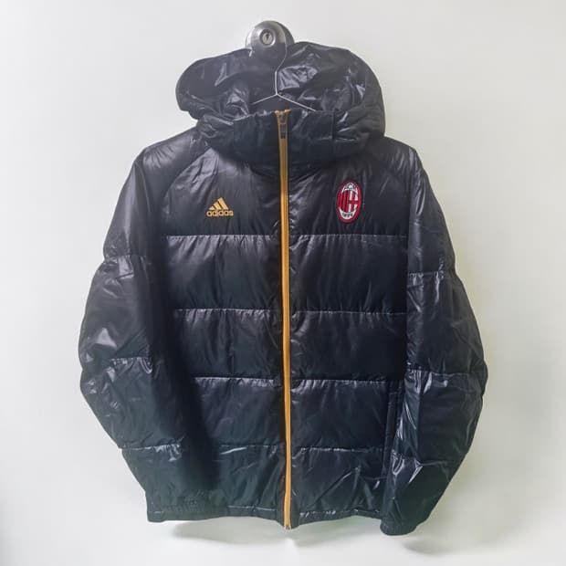 아디다스 AC밀란 패딩 점퍼 구스다운 블랙 105