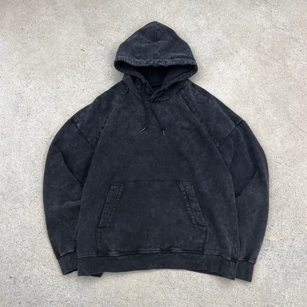 준지 24ss 가먼트다잉 루즈핏 후드 티셔츠