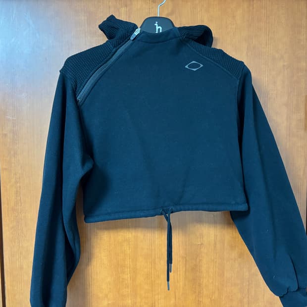 미스치프 크롭 후드티