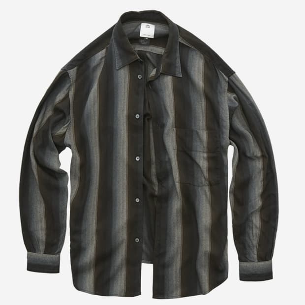 [4] 폴리테루 루즈드 스트라이프 브라운 네이비