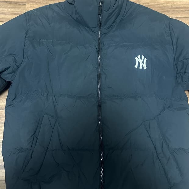 MLB 숏패딩 블랙 m