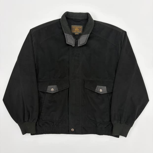 VINTAGE CLUB 울 블렌드 집업 자켓