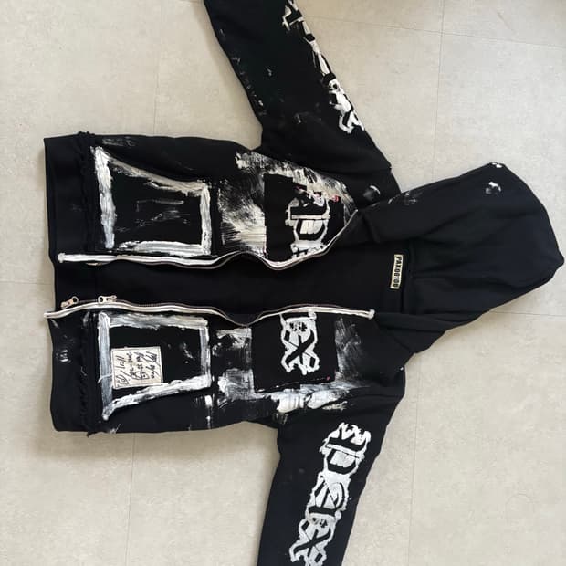 PAX00100 후드 집업 블랙