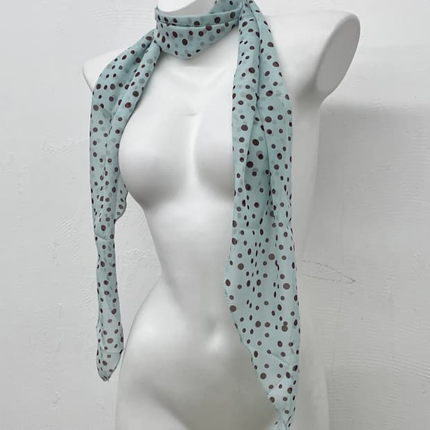 민트초토 도트 시어 머플러 