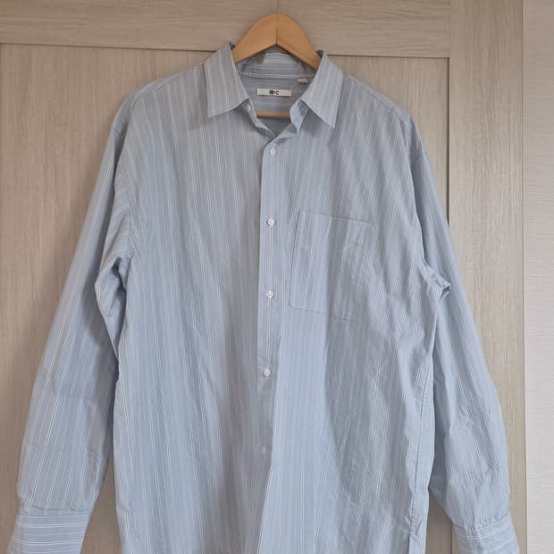 유니클로c 스트라이프 셔츠 L사이즈