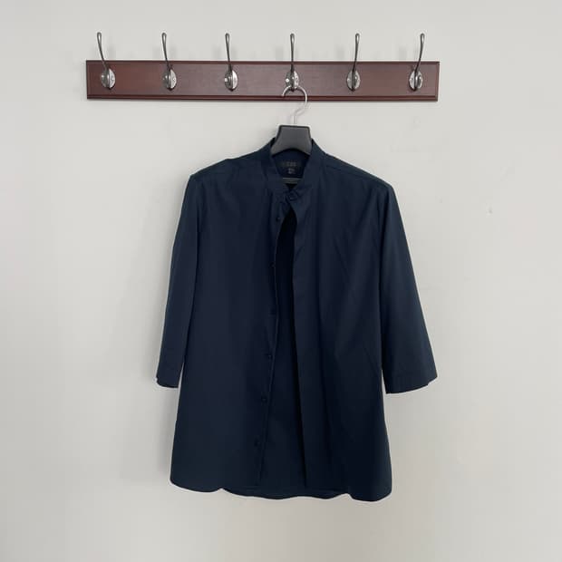 코스 차이나넥 히든 버튼 7부 셔츠