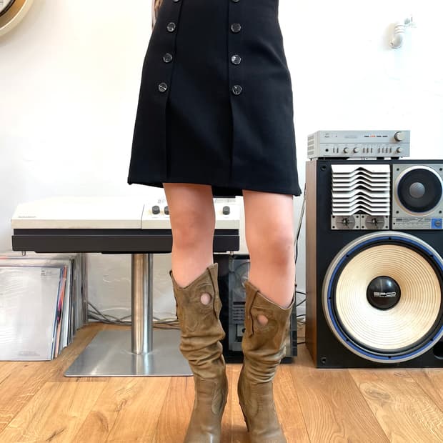 [40] 알렉산더맥퀸 버튼 스커트